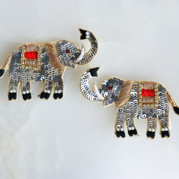 Elephant Applique Etsy