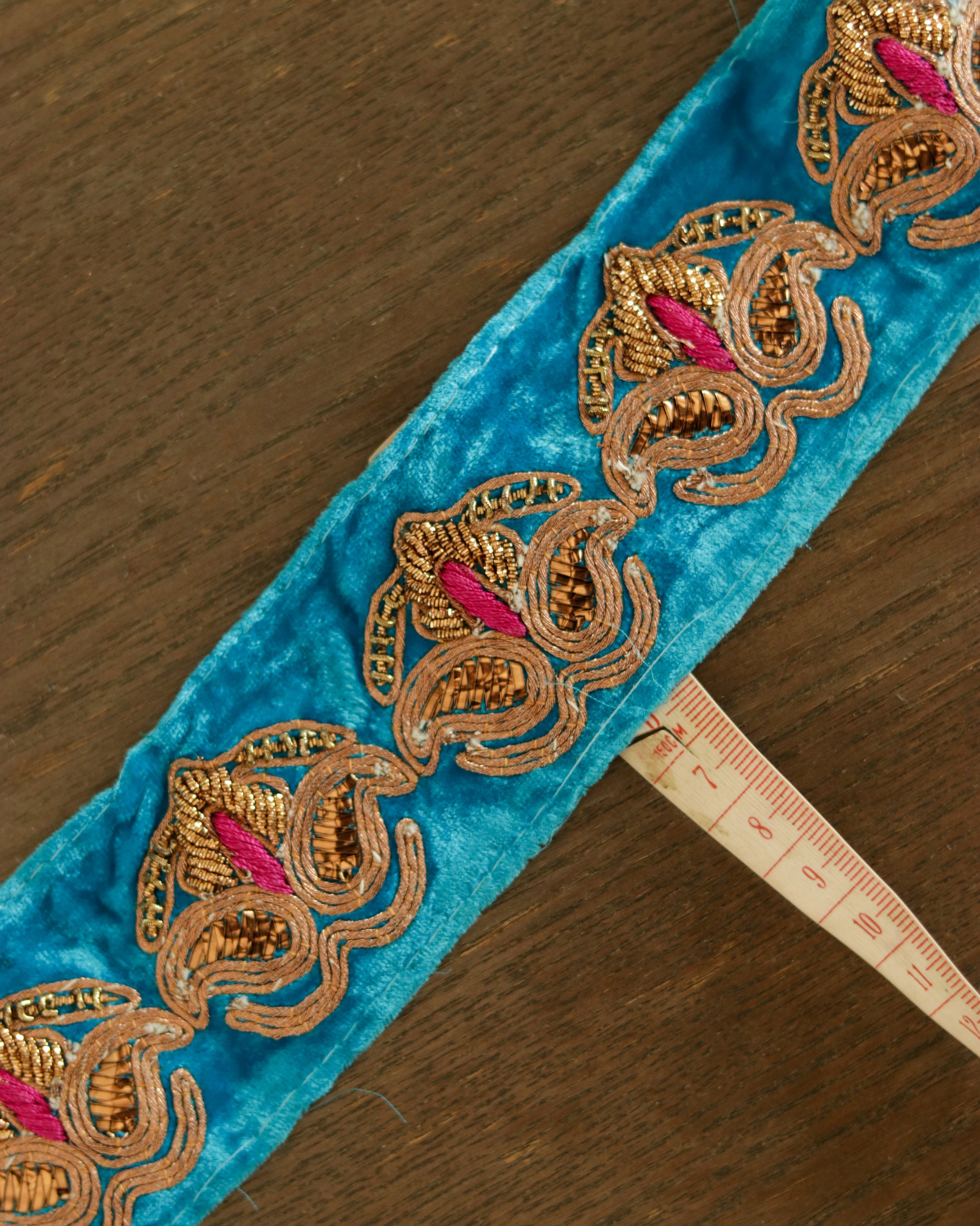 Blue Haze/Gold JV-1631/4 Silk Brocade main image 0