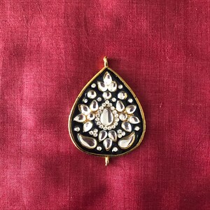 Teardrop Kundan Enamel Buttons,indian Meenakari Kurta Button,pink Red ...