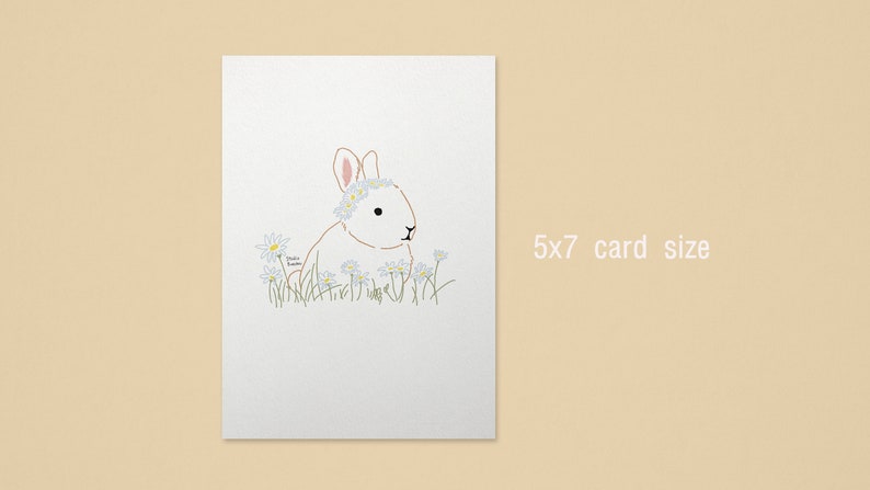 Bunny Line Print, Bunny Rabbit Print, Line Drawing, Easter Bunny Baby Animal Print, Nursery Animal Prints, Digital Download image 3