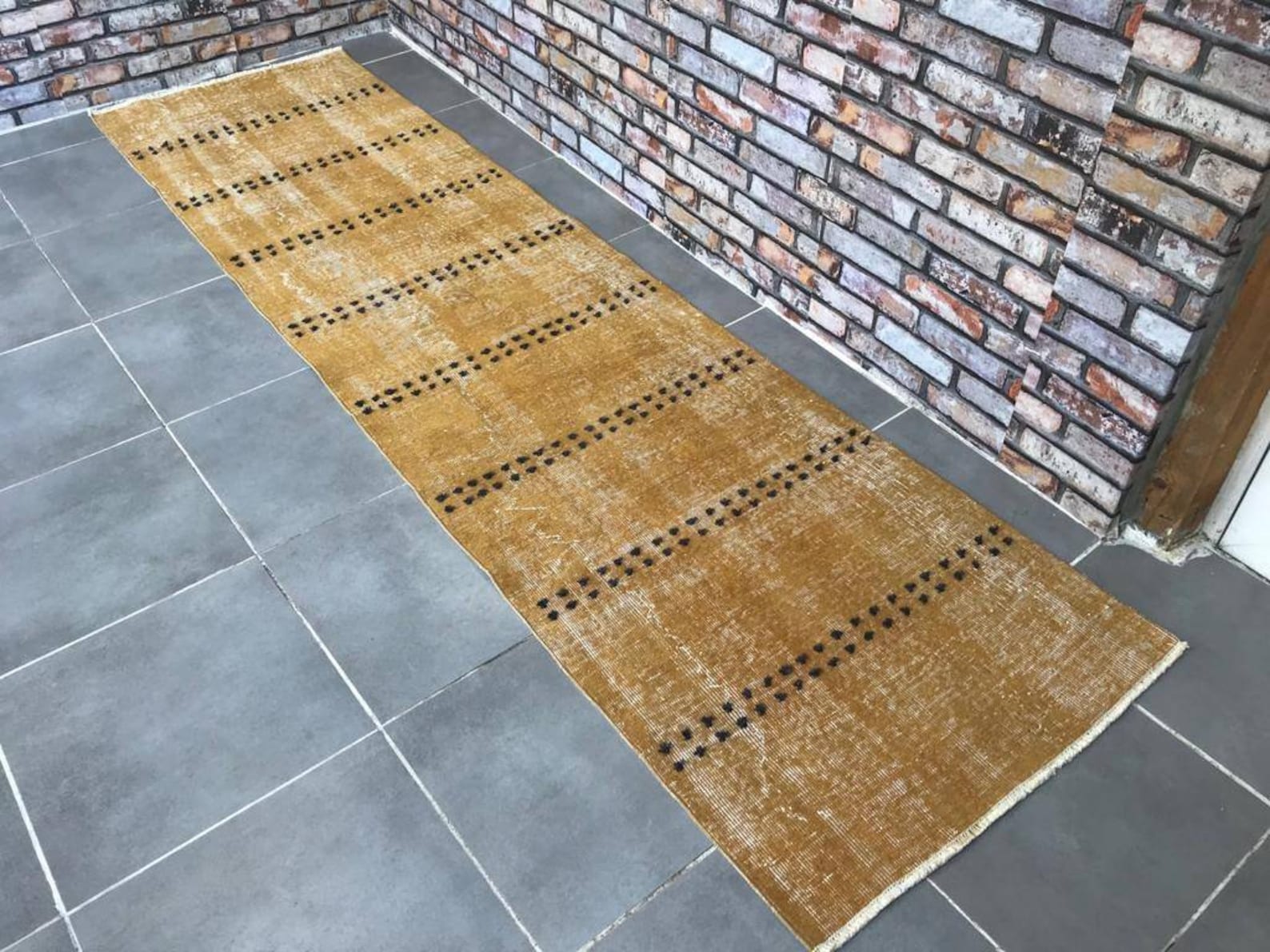 Yellow Runner Rug10'0x2'6feet Runner Rugboho Runner Etsy