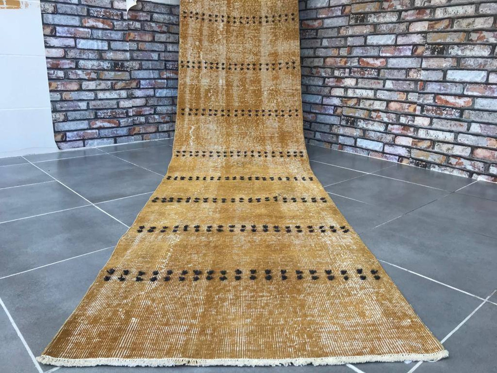 Yellow Runner Rug10'0x2'6feet Runner Rugboho Runner Etsy