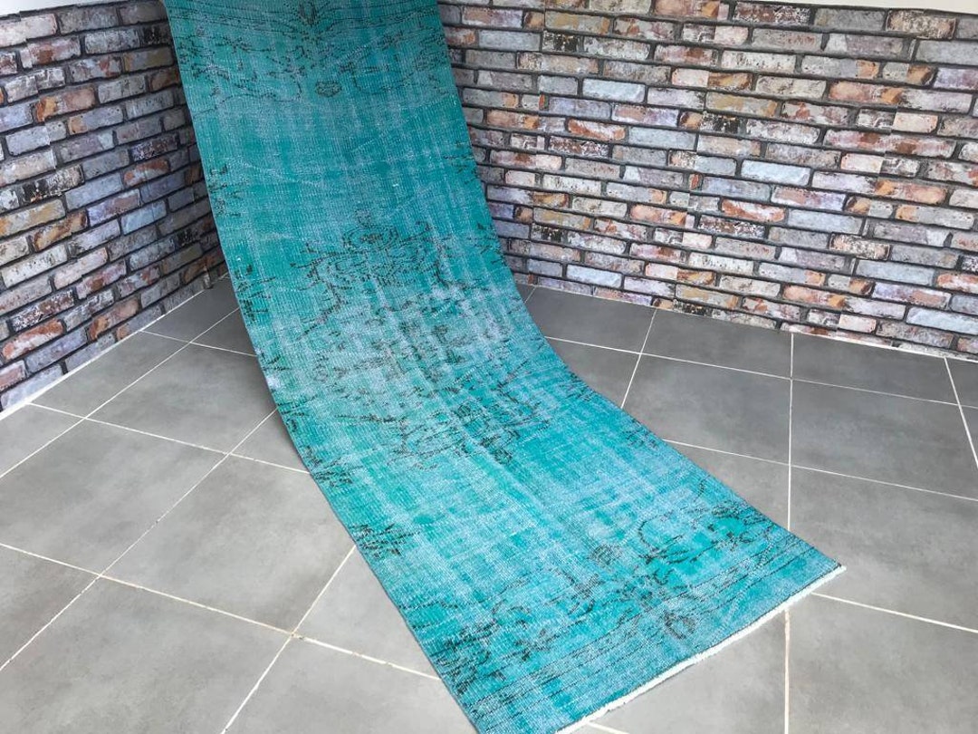Hallway Runner Rug,7'8x2'8feet,aztec Blue Rug,moroccan Runner Rug,aztec