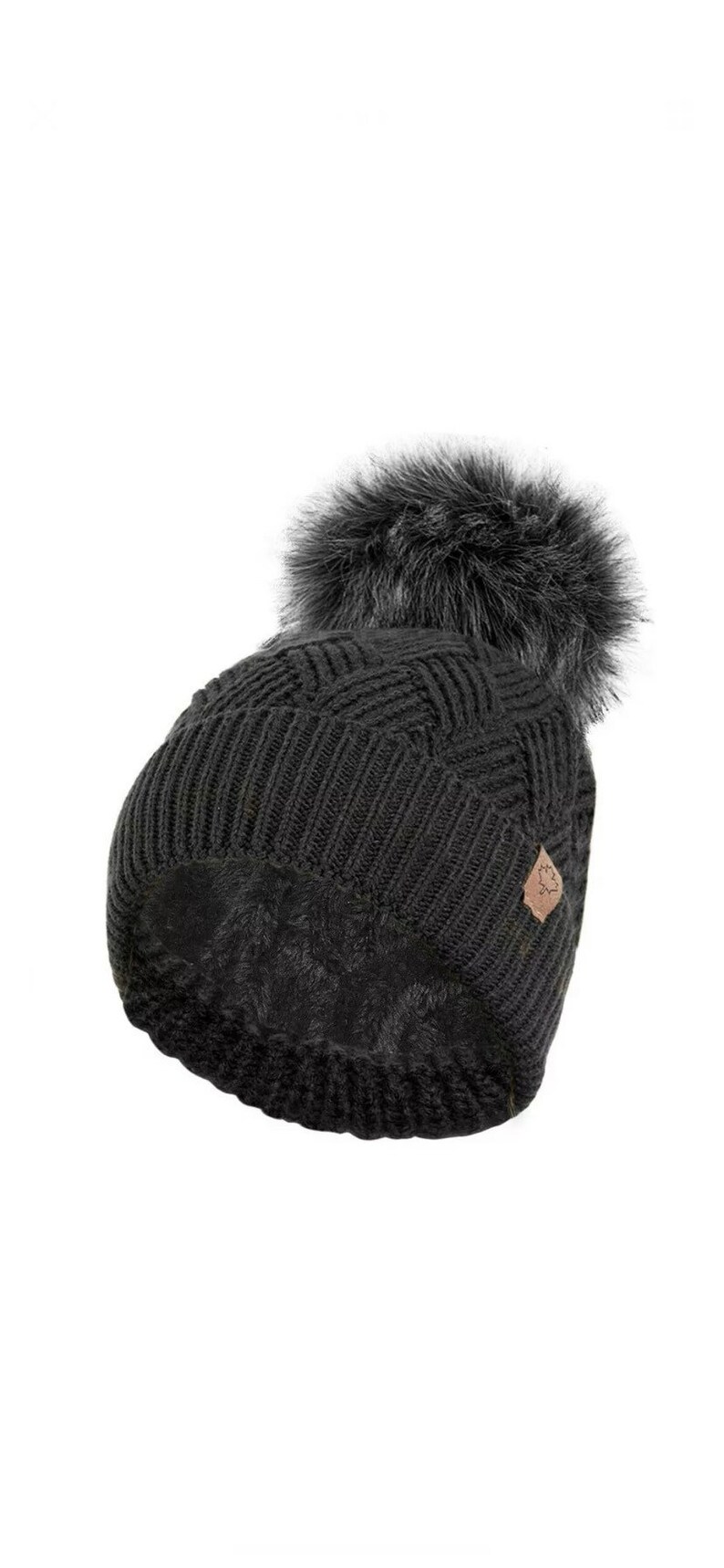 Ladies Fleece Lined Thermal Bobble Hat with Detachable POM Etsy