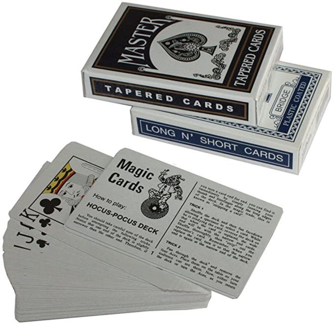 Magic Trick Playing Cards Svengali Secret Marked Taper Long N Etsy