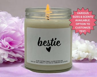 Bestie Candle Gift Bestie Scented Candle Best Friend Gift Best Friend Candle Gift for Best Friend  Best Friend Birthday Girl Friend Gift