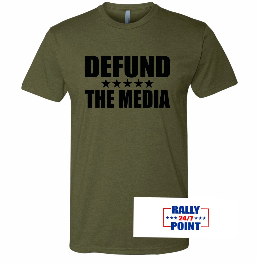 Defund the Media Political Tshirt, Media Tshirt - Etsy