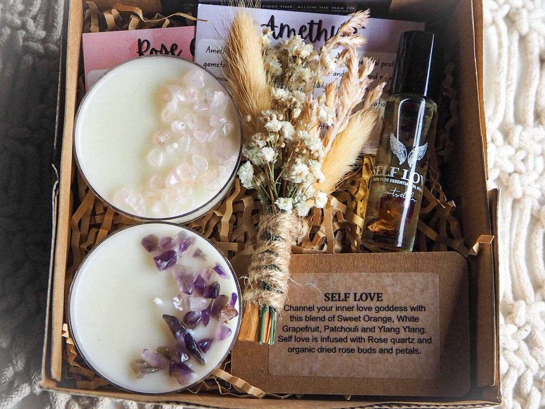 Handmade Crystal Candle Gift Box Etsy Australia