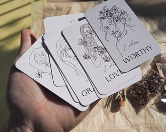 Self Love Affirmation Card set of 7