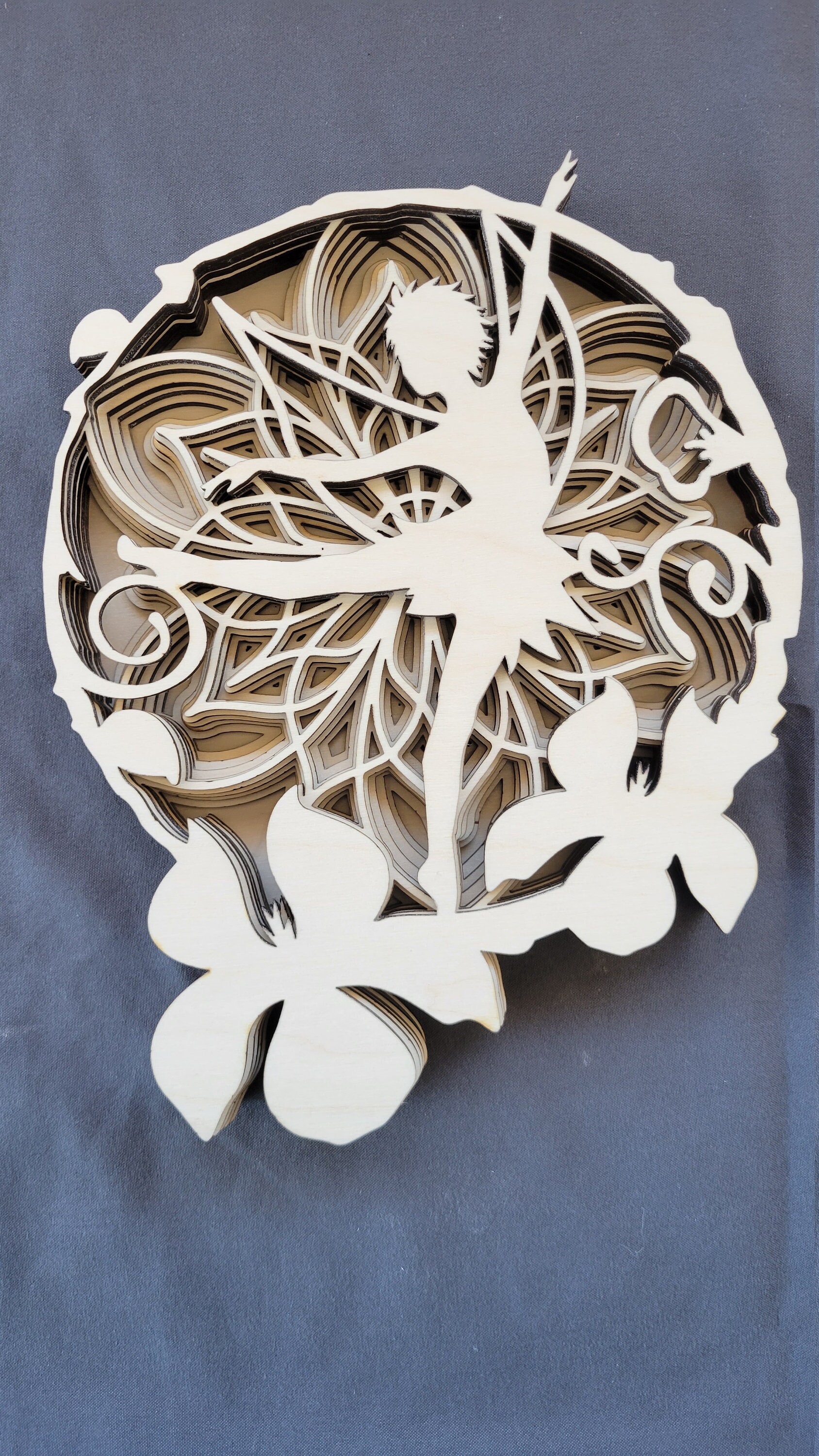 DIY Wood Craft DIY Craft Lasercut Layered Dancing Fairy Etsy UK