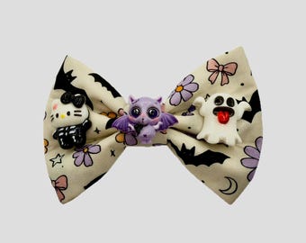 Sparkly Halloween Dog Bow Tie | Sparkly Pet Bow | Handmade Dog Accessory | Fantasy Pet Fashion | Cat Bow Tie