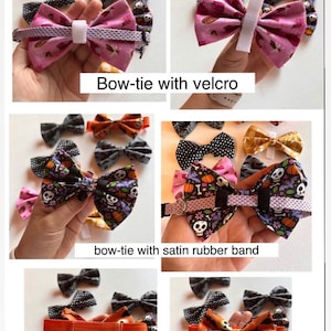 FOR MODELS Special Velvet Summer Sailor bow Bowtie for pet image 7