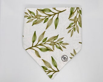 Reversible Snap on Pet Bandanas - Nature