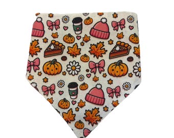 Cute Halloween Dog Bandana | Handmade Pet Bandana | Fall Dog Scarf | Autumn Pet Accessories | Dog & Cat Bandana | EllyGang
