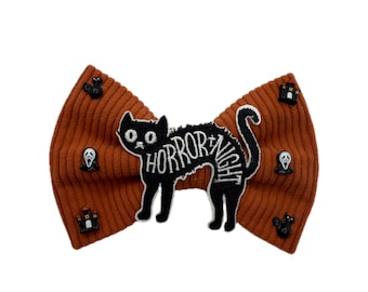 Sparkly Halloween Dog Bow Tie | Sparkly Pet Bow | Handmade Dog Accessory | Fantasy Pet Fashion | Cat Bow Tie