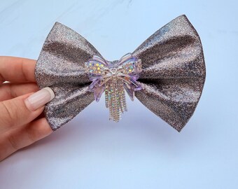 Sparkly Dog Bow Tie | Sparkly Pet Bow | Handmade Dog Accessory | Fantasy Pet Fashion | Cat Bow Tie