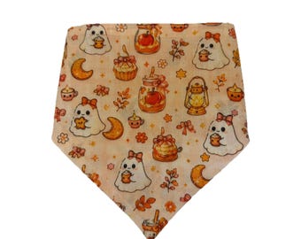 Halloween Cats Dog Bandana | Handmade Pet Bandana | Fall Dog Scarf | Autumn Pet Accessories | Dog & Cat Bandana | EllyGang