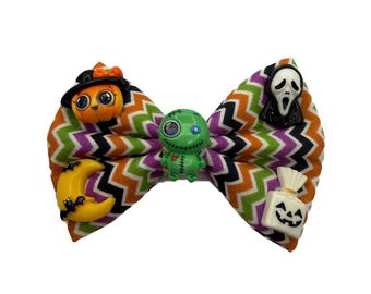 Sparkly Halloween Dog Bow Tie | Sparkly Pet Bow | Handmade Dog Accessory | Fantasy Pet Fashion | Cat Bow Tie