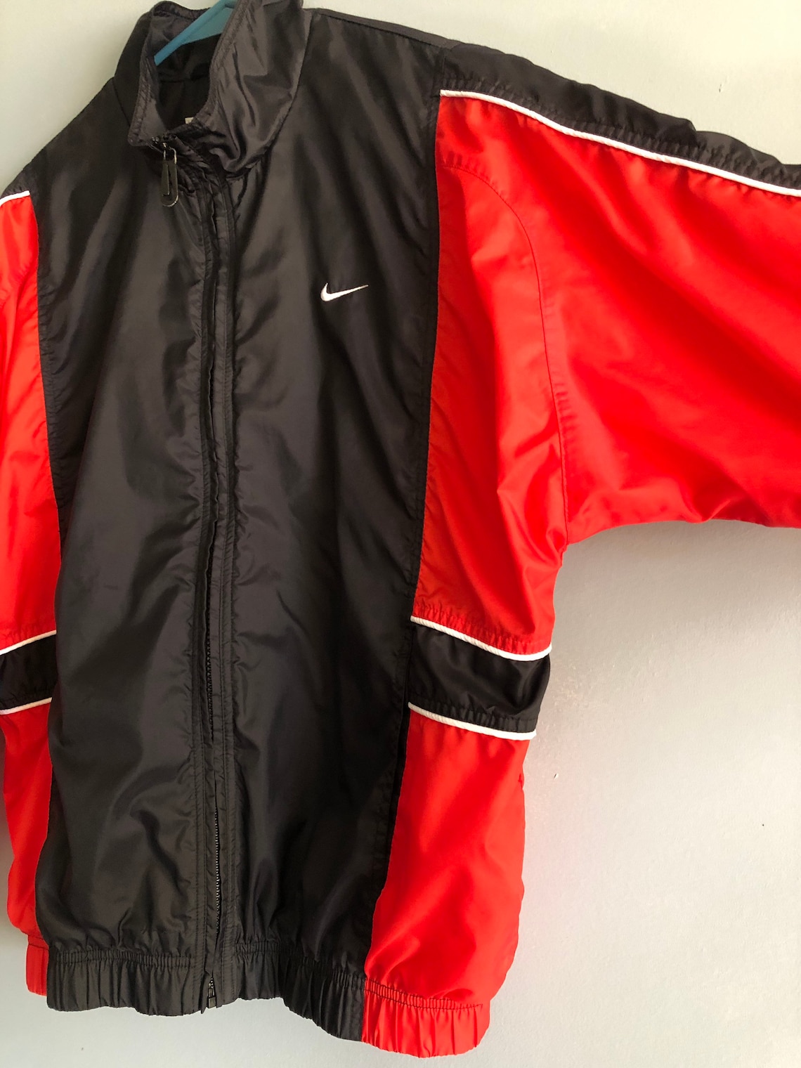Nike Windbreaker Color Red and Black Size XL 1820 Etsy