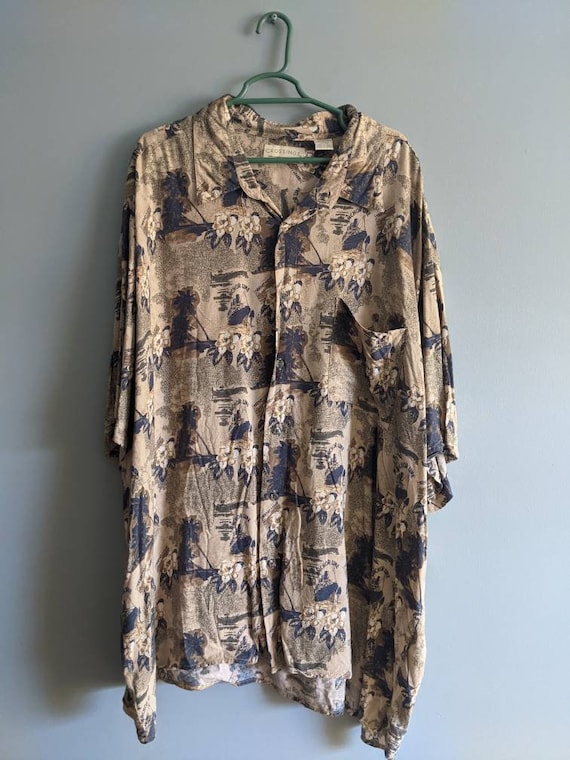 Vintage 80s Crossings Button Down Collar Anchor Li