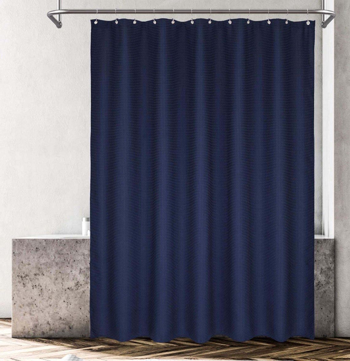 Curtain Mold and Mildew Resistant Shower Curtain with Hooks Etsy