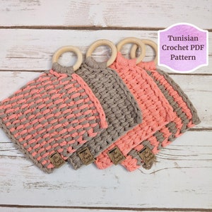 Mix and Match Coasters Tunisian Crochet Pattern Beginner Friendly Tunisian Crochet Pattern