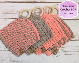 Mix and Match Coasters Tunisian Crochet Pattern Beginner Friendly Tunisian Crochet Pattern