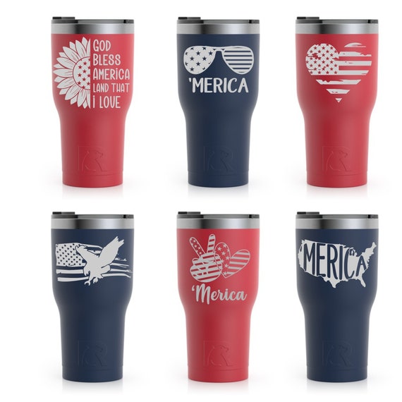 American Pride Tumblers, Fourth of July, Patriotic, Flag, America