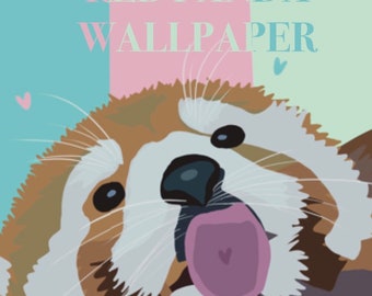 Panda Wallpaper Etsy Panda Wallpaper Etsy