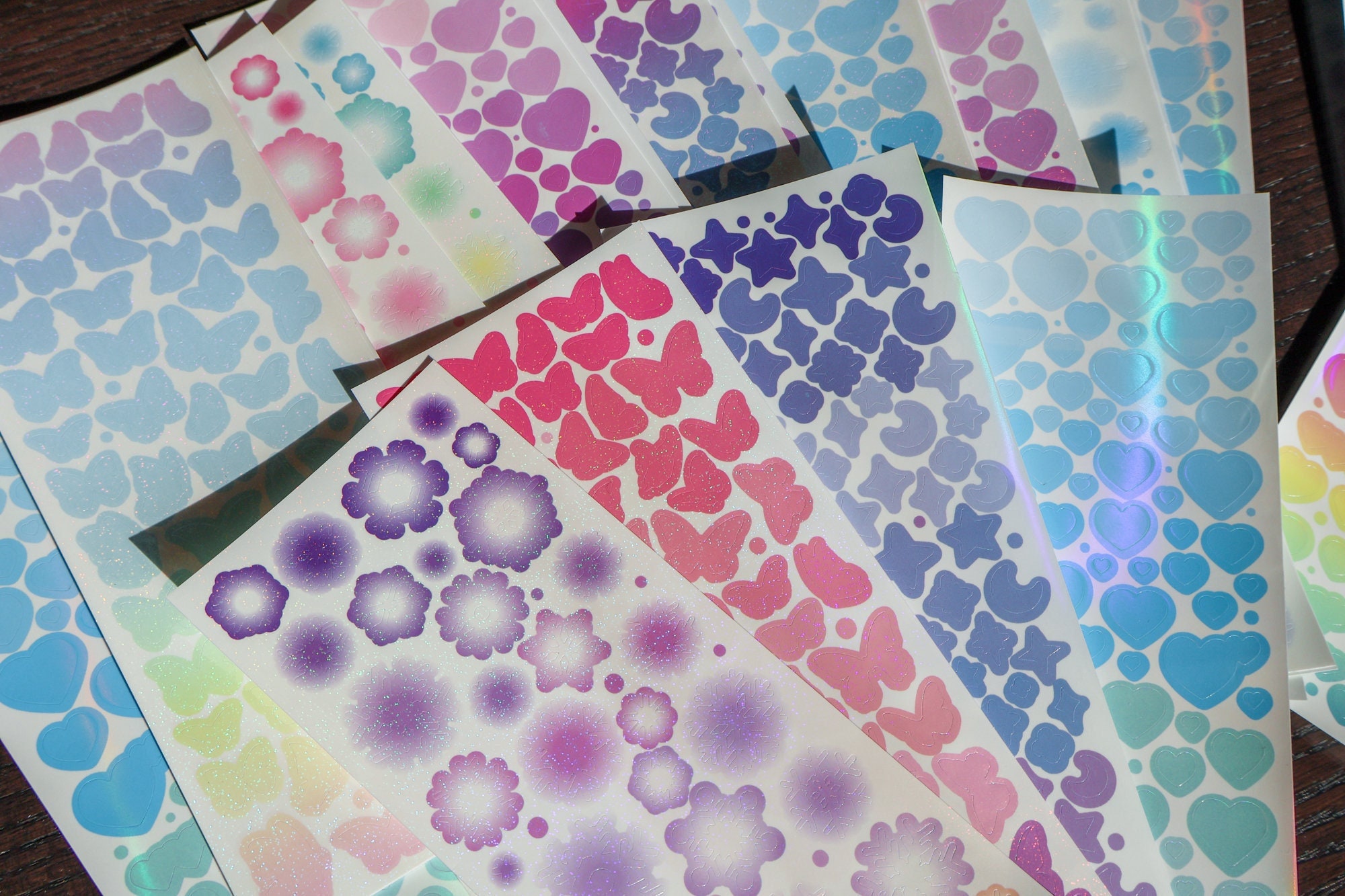Glitter Stickers Sheet,100pcs/box Cartoon Animal Stickers,kawaii  Stickers,cute Stationery 