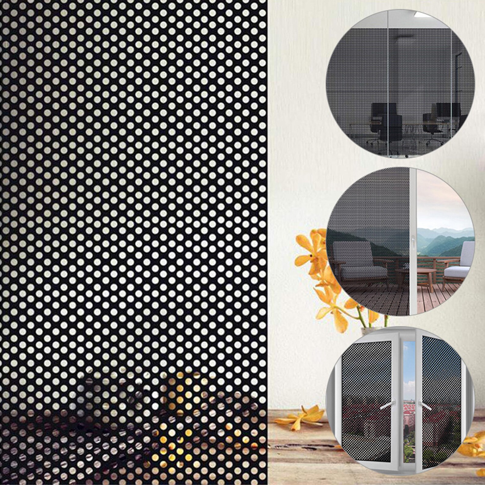 Sun Shade Window Film/no Glue Window Sticker for Glass/privacy Etsy