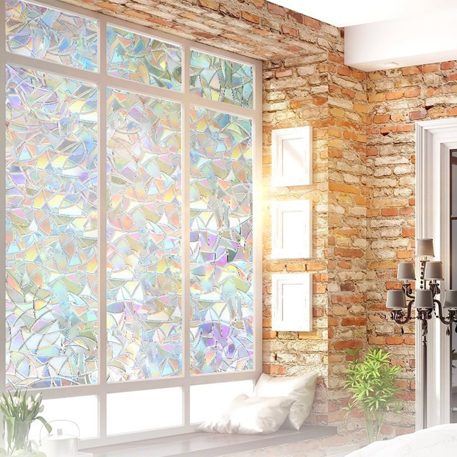 3D Decorative Window Film Privacy Stained Glass Window Etsy