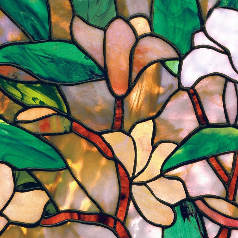No Glue Window Film/ Magnolia Privacy Protection Glass Etsy