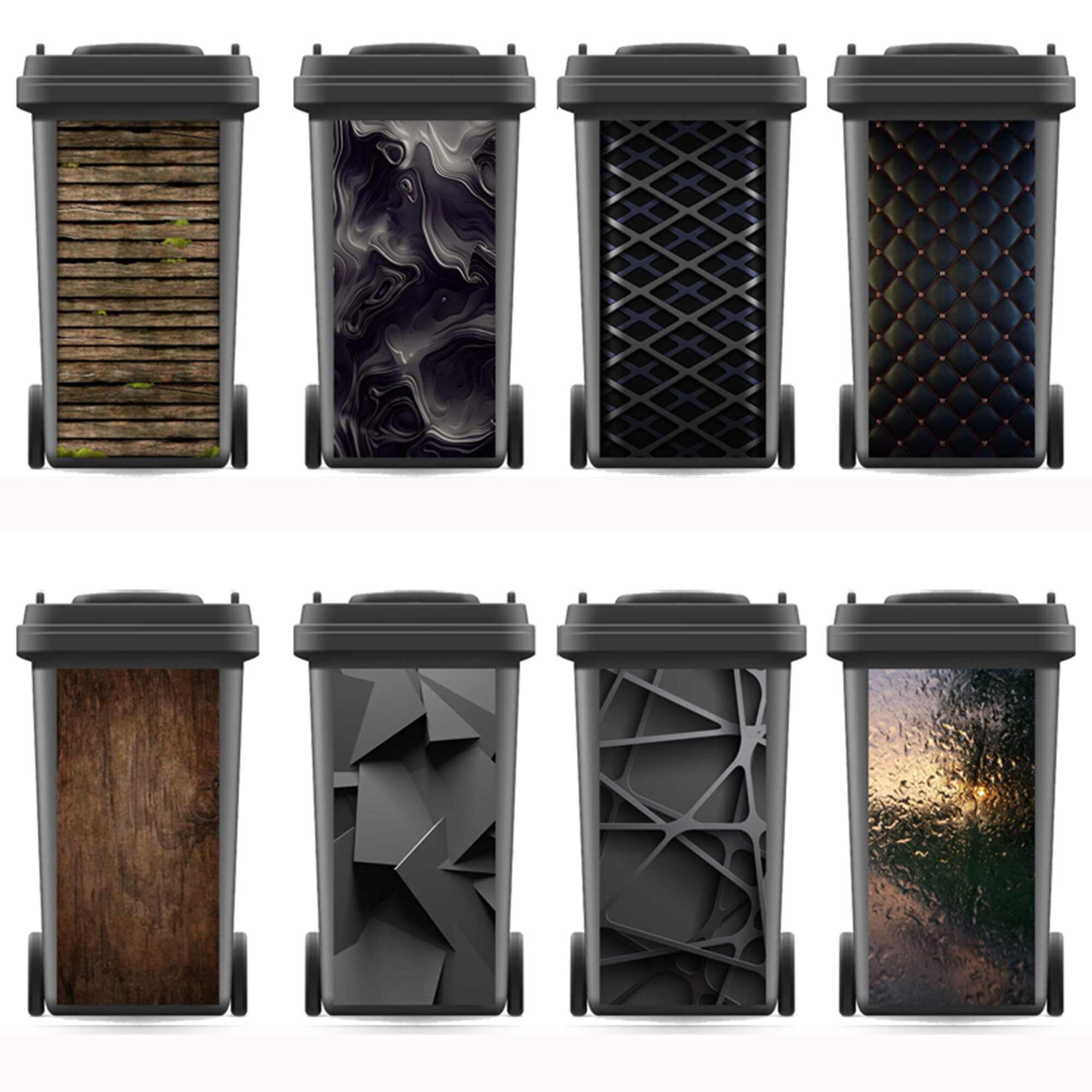 Black Series Rubbish Bin Sticker DIY Bin Cover Wall Stickers Etsy