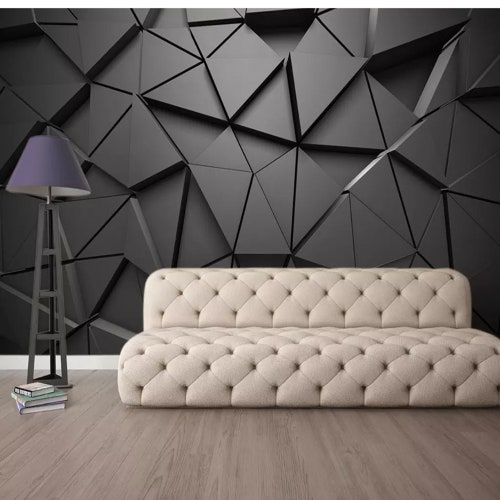 3D Wallpapermodern Creative 3D Geometric Abstract Gray - Etsy Israel 3D Wallpapermodern Creative 3D Geometric Abstract Gray - Etsy Israel