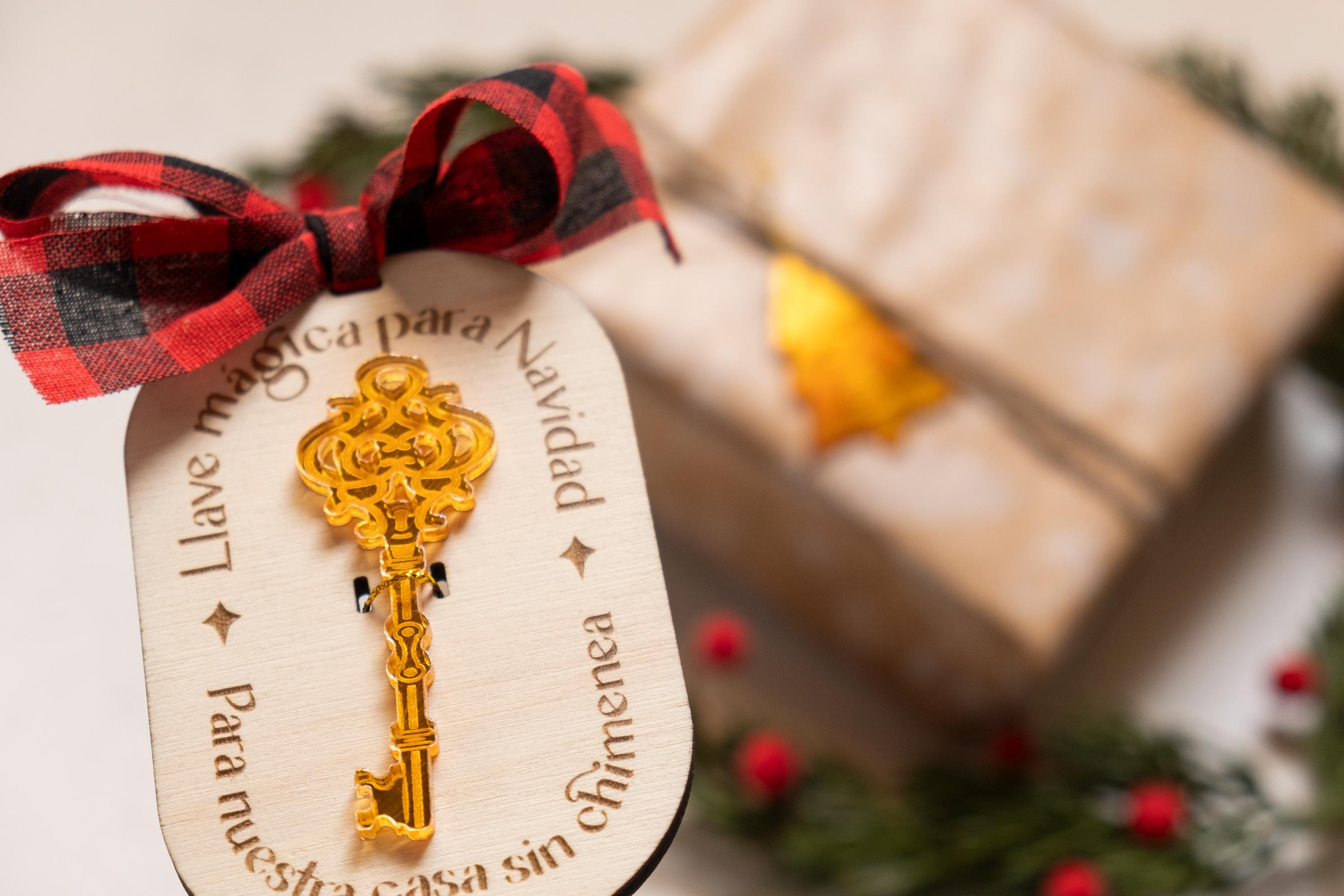 Houten Kerstversieringen, de Magische Sleutel van de Kerstman voor Huis