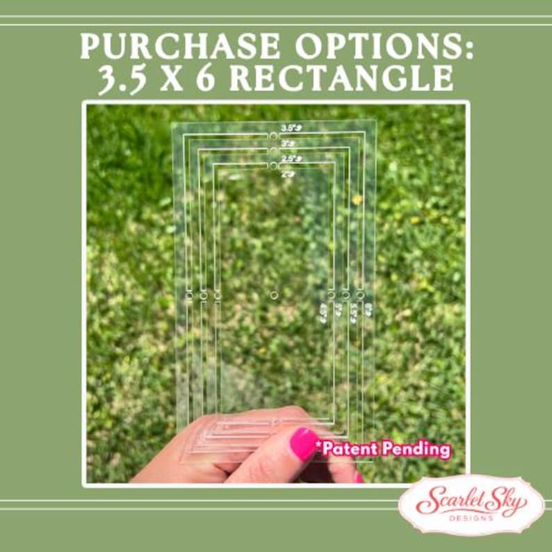 RECTANGLE Stitch Align: Precision Templates - All in One Acrylic Border ...