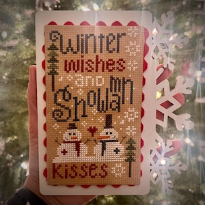 Blanco steunbord sneeuwvlok voor kruissteek- en handwerkafwerkingen