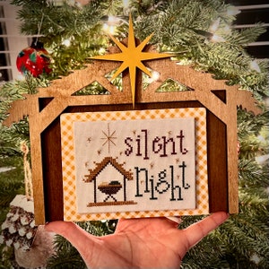 DIY Nativity Backer Board for Cross Stitch, Embroidery, and Needlework Finishes