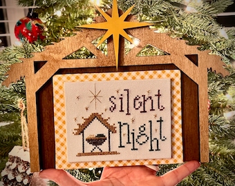 DIY Nativity Backer Board for Cross Stitch, Embroidery, and Needlework Finishes