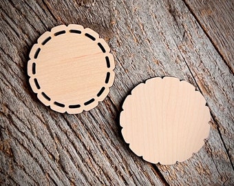 Petal Edge Blank Circle Backer Boards for Cross Stitch, Embroidery, and Needlework Finishes