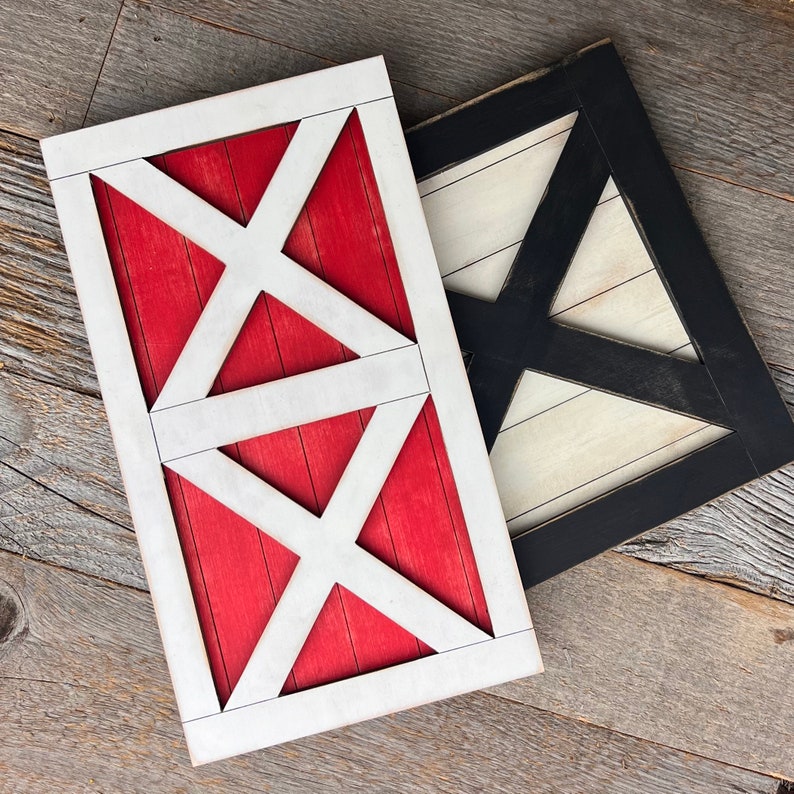 DIY Double Barn Door Backer Boards for Cross Stitch Etsy