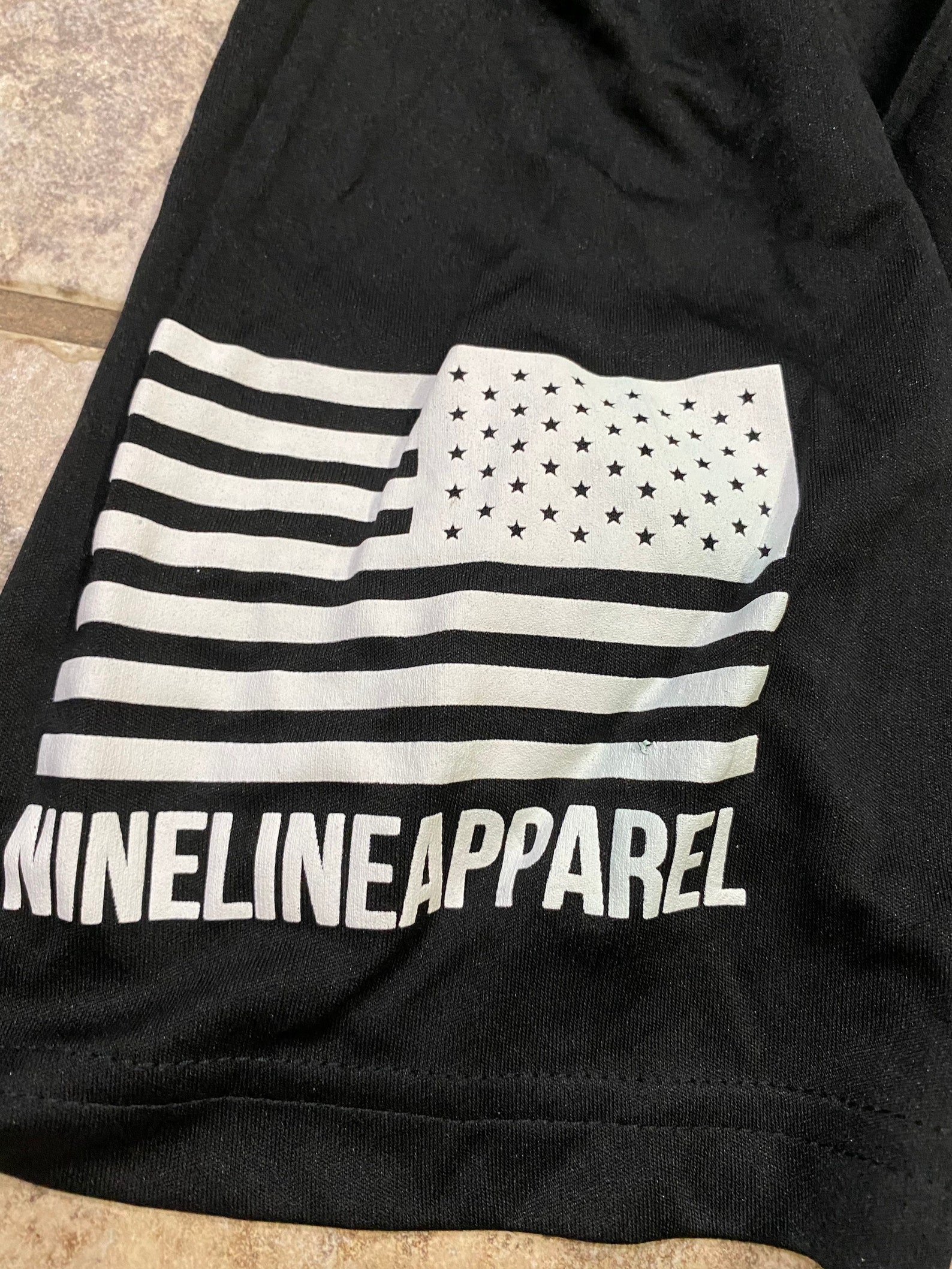 Nine Line Apparel USA American Flag Just Stand Logo Black Etsy