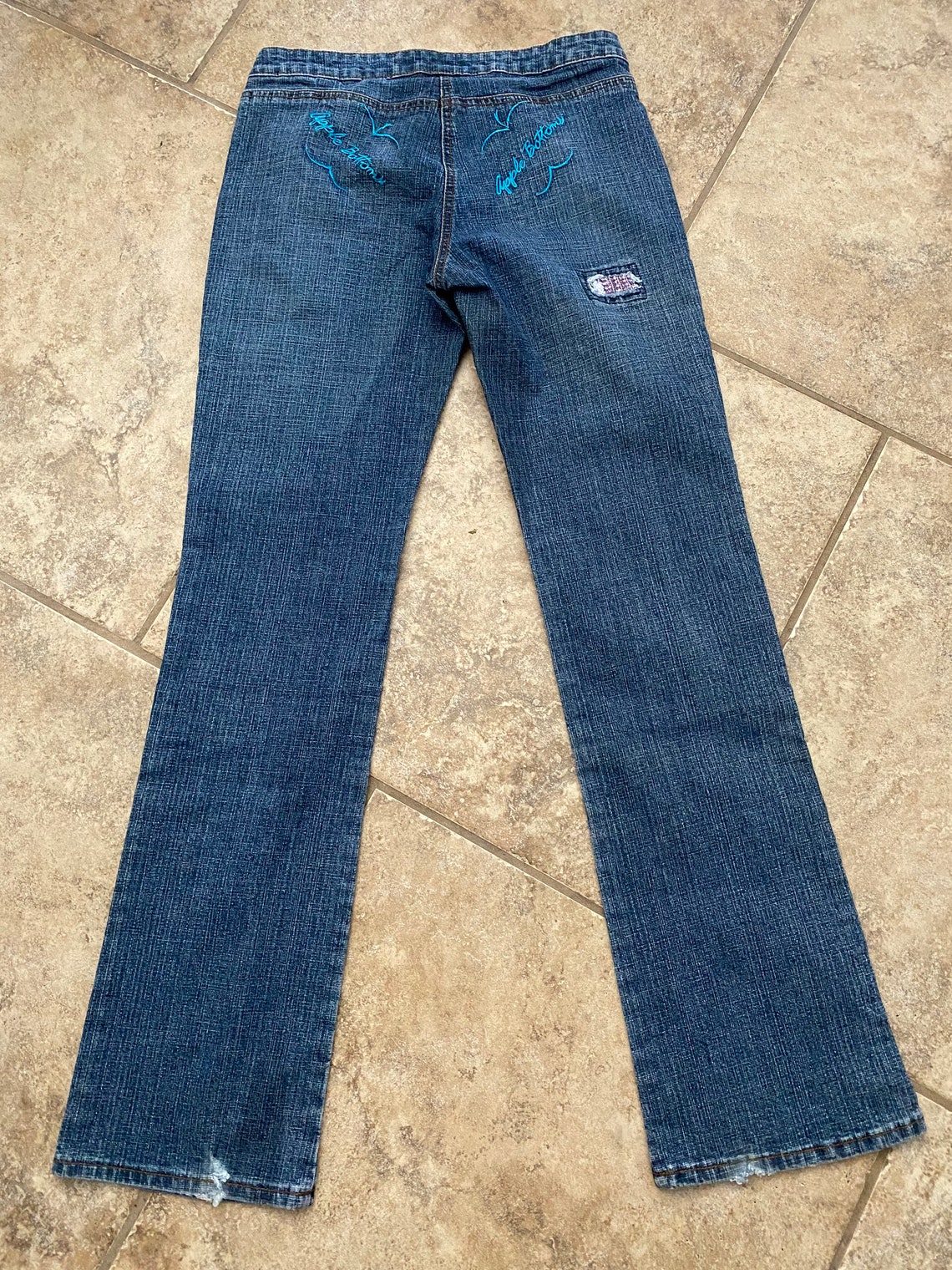 Apple Bottom Jeans Womens sz 8 Distressed 109135 Pants Etsy