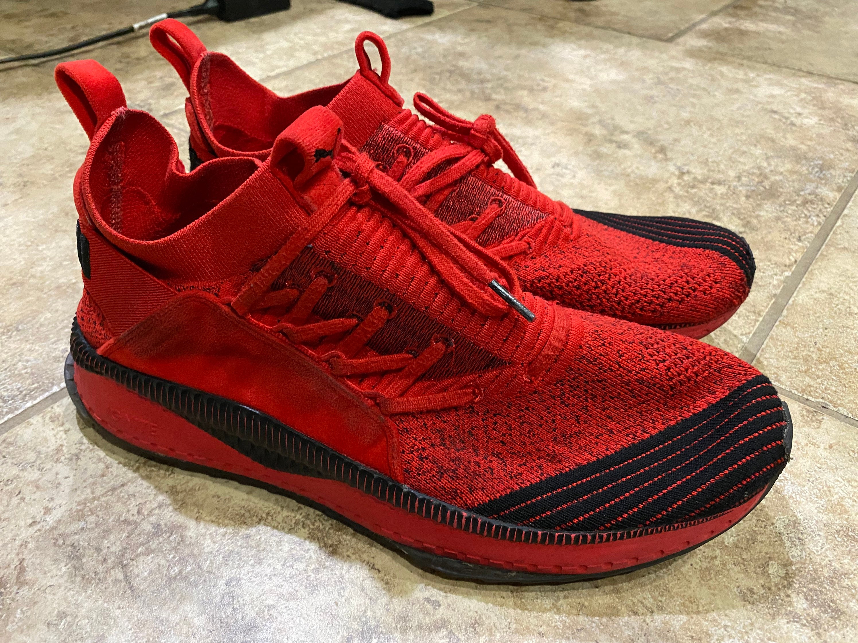 puma tsugi jun high risk red/black