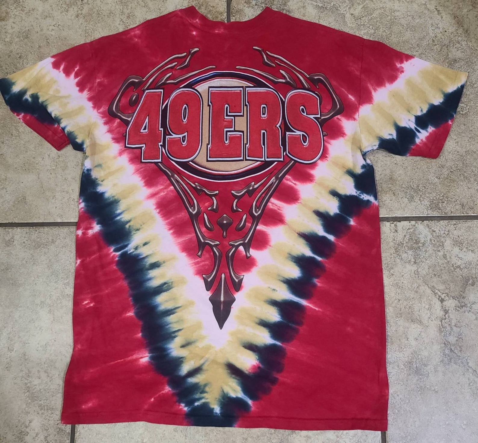 San Francisco 49er tie dye T-shirt Majestic Large | Etsy