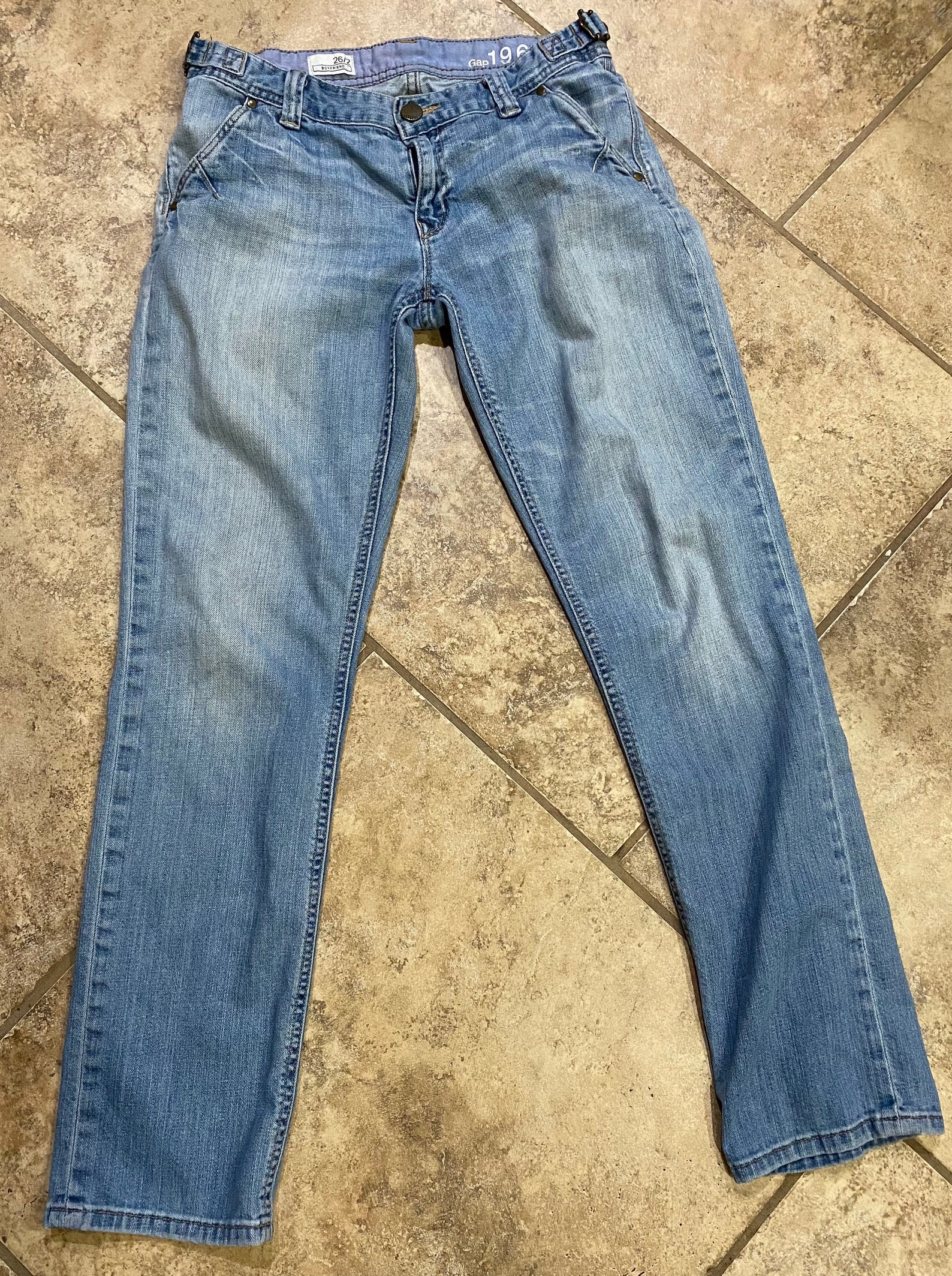 GAP 1969 Boyfriend Womens Jeans 26 / 2 Pants Light Wash | Etsy