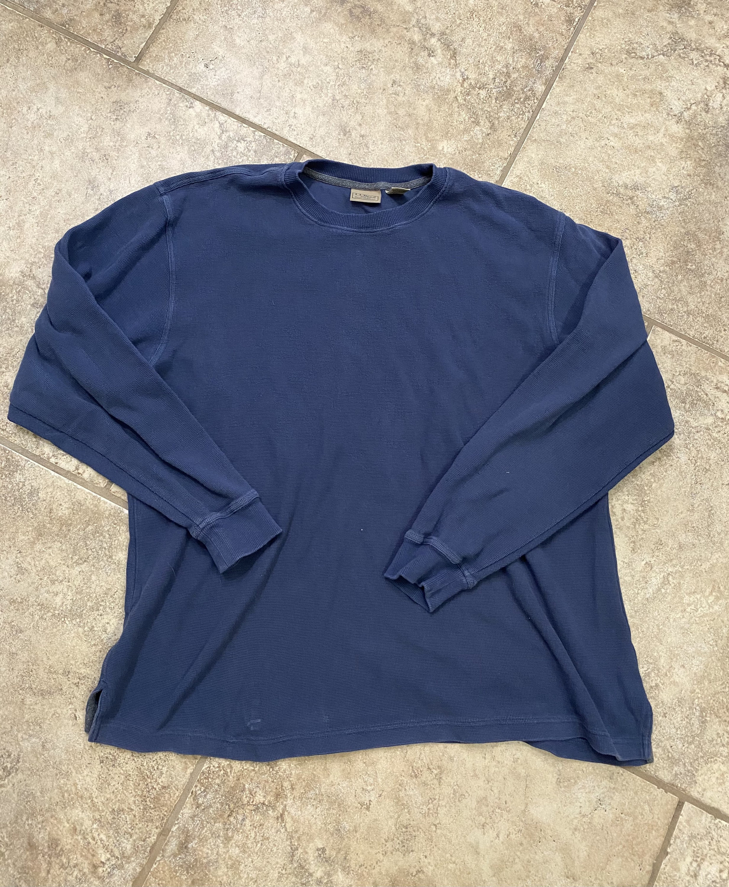 LL Bean Mens Large Regular 100% Cotton Long Sleeve Shirt Blue | Etsy