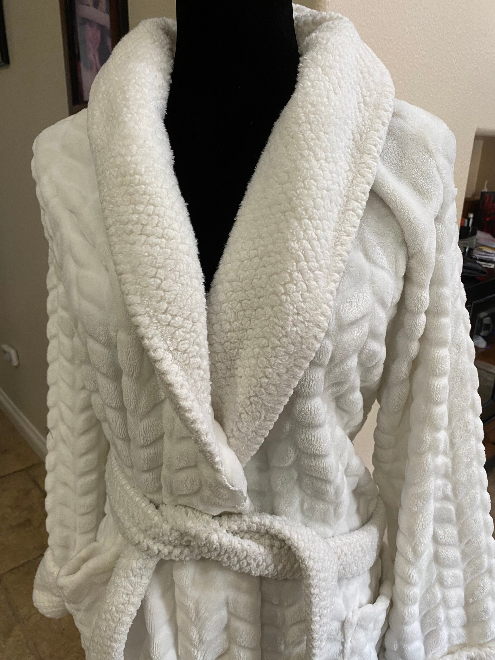 Sonoma Intimates White Faux Fur Robe Polyester Large L Soft Etsy