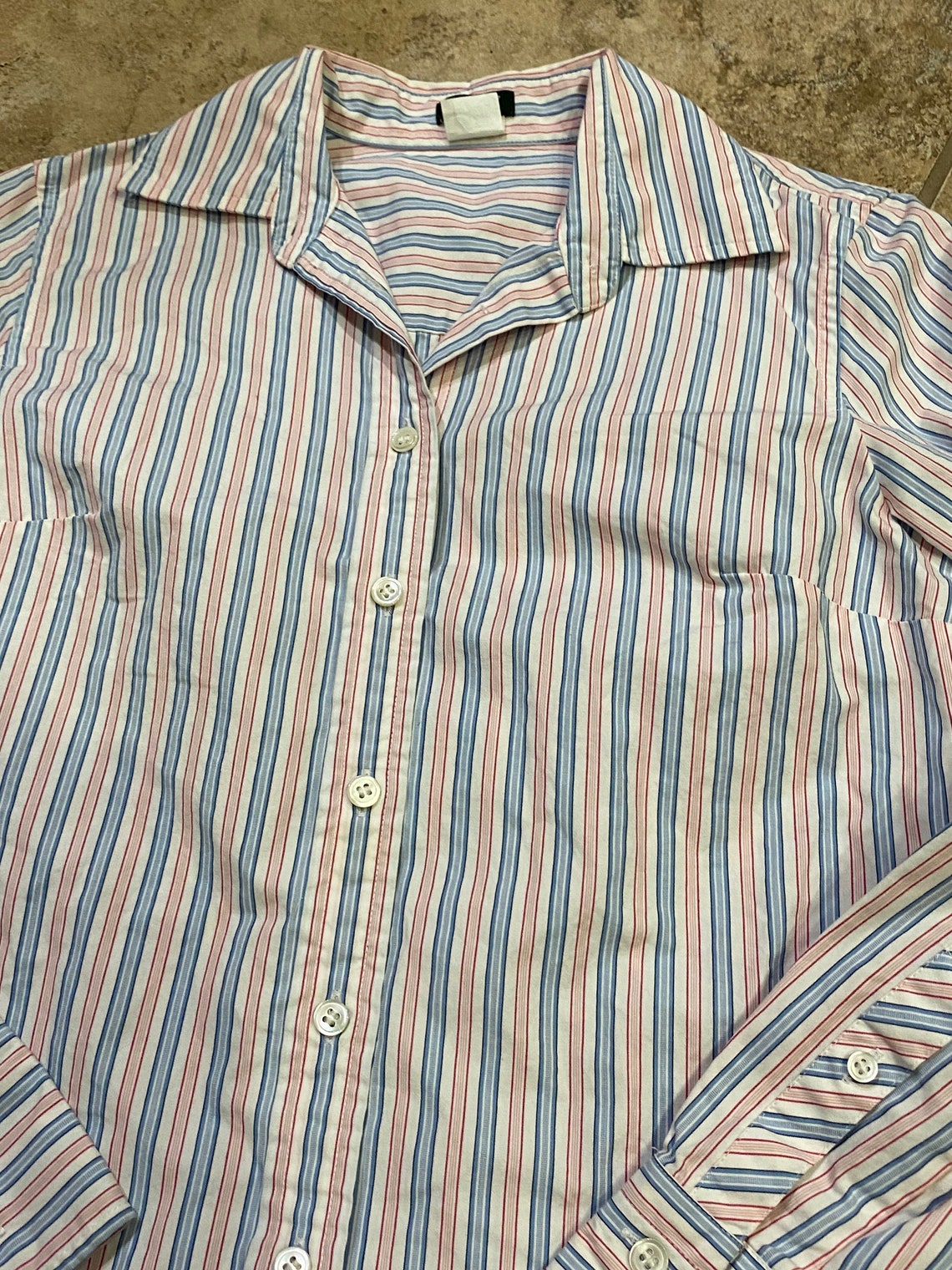 J. CREW Work Shirt RN 77388 Long Sleeve Button Up Striped | Etsy